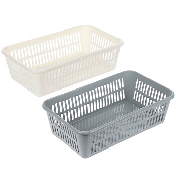 корзинка универсальная 2л, 250х150х72мм, белый, серый, пластик от магазина Барс