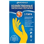 перчатки хозяйственные тм archdale, жёлтые в инд. упак. р. xl