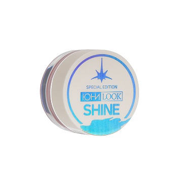 юниlook шайн глиттерные тени, 2,5г, тон 02, розовый