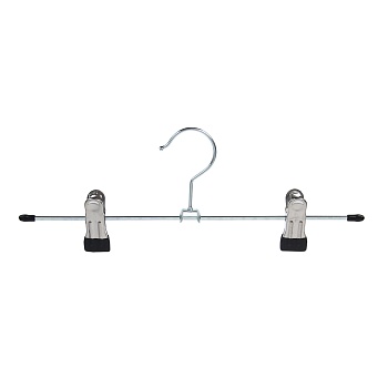 вешалка для юбок и брюк тм vetta, 30см, с зажимами, металл, 2 цвета от магазина Барс