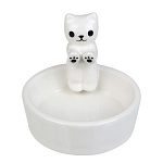 подсвечник тм ladecor "котик", 7,5x7,5x7 см, доломит