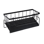 держатель для губок и моющего, тм vetta, слив-поддон, кронштейн для тряпок, 23х9х10см, металл, черн.