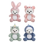 игроленд игрушка мягкая "мишутка в костюме", 30 см, полиэстер, микс видов интернет-магазин «Барс»