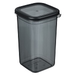 ёмкость для сыпучих продуктов 1,4л 110х105х185, пластик, графит интернет-магазин «Барс»