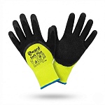 перчатки нейлоновые со вспененным латексным, gward soft plus, 3/4 облив,12/240 