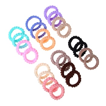 юниlook резинки для волос, 4шт, полиэстер, 5,5см, 6 цветов, acs-10