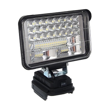 ермак фонарь светодиодный, 48 диодов, 2 выхода usb, алюм. корпус, экран 160х10х5см, без акб