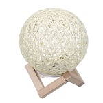 светильник переносной настольный by орбита, led, 18 см, usb 5в/1а, 3000к, дерево, пластик, бежевый от магазина Барс