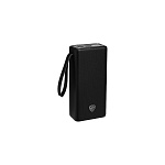 by аккумулятор мобильный, 30000 мач, 2xusb-a, 2xusb-c, 20w, 3a, цифровой индикатор, пластик, чёрный от магазина Барс