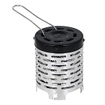 обогреватель-насадка к газ. портативной плите тм ермак, 14,7х12см, нерж. сталь