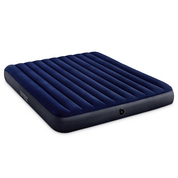 intex матрас надувной classic downy (fiber tech) кинг, 183x203x25 см, 64755