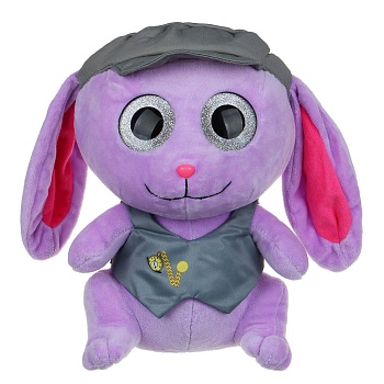 by kids игрушка мягкая "заяц - глазастик", полиэстер, 30 см
