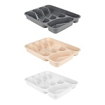 лоток для столовых приборов тм vetta, 5 секций, 32,8х25х4см, пластик, 3 цвета от магазина Барс