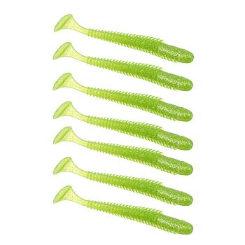 kaida приманка силиконовая твистер 3,8", 10см, 4гр, ht004, 7шт